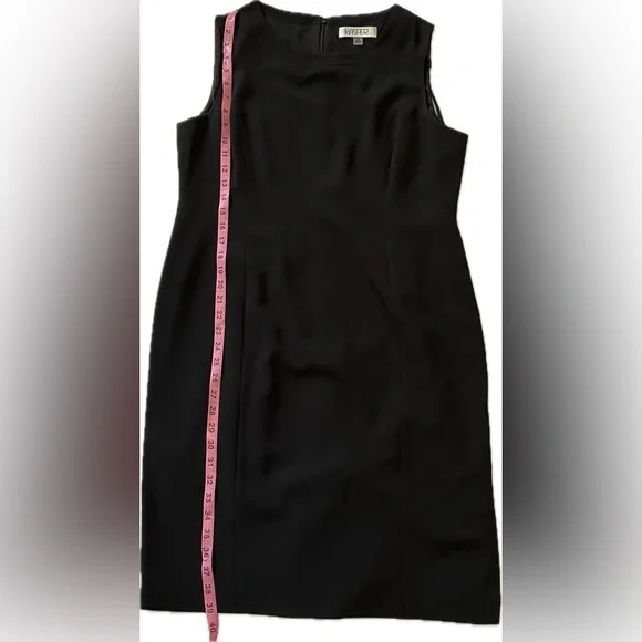 Kasper black sheath dress sz 14p NWOT - Picture 3 of 6